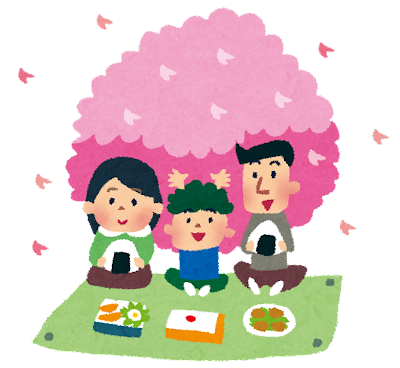 お花見のイラスト「家族でピクニック」.png
