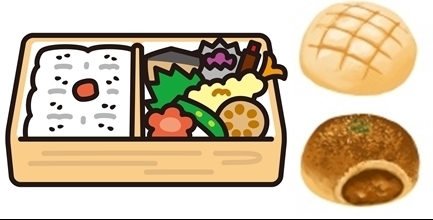 コンヤさん(弁当）sakerさん(パン.jpg