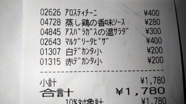 サイゼリヤで食うワイヤ ⑩ (22).JPG